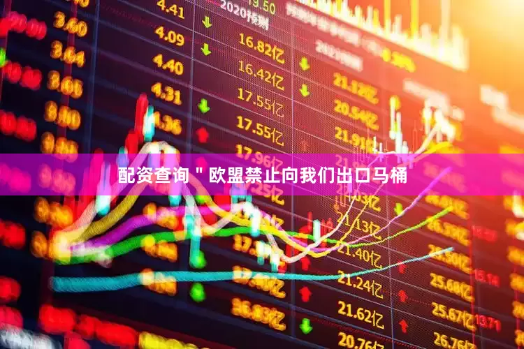 配资查询"欧盟禁止向我们出口马桶