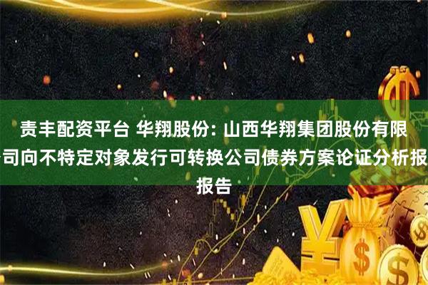 责丰配资平台 华翔股份: 山西华翔集团股份有限公司向不特定对象发行可转换公司债券方案论证分析报告